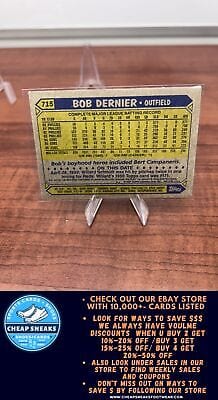 Cheap Sneaks Footwear/Sports Cards Baseball Card Bob Dernier 1987 Topps #715 Chicago Cubs