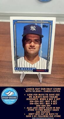 Cheap Sneaks Footwear/Sports Cards Baseball Card Bob Geren 1992 Topps #341 New York Yankees
