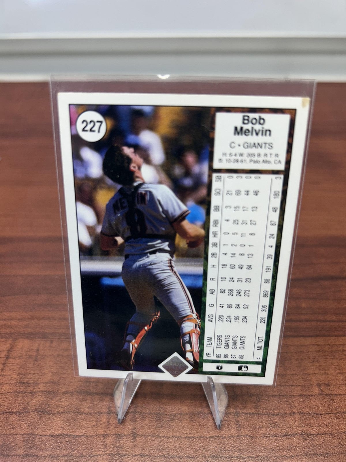 Cheap Sneaks Footwear/Sports Cards Baseball Card Bob Melvin 1989 Upper Deck #227 San Francisco Giants