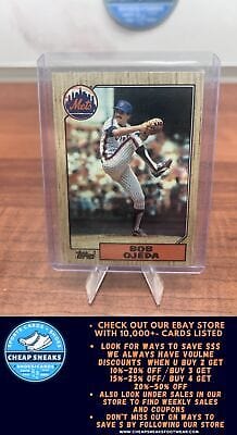 Cheap Sneaks Footwear/Sports Cards Baseball Card Bob Ojeda 1987 Topps #746 New York Mets