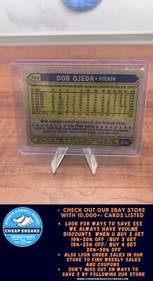 Cheap Sneaks Footwear/Sports Cards Baseball Card Bob Ojeda 1987 Topps #746 New York Mets