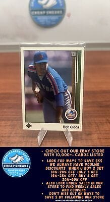 Cheap Sneaks Footwear/Sports Cards Baseball Card Bob Ojeda 1989 Upper Deck #386 New York Mets