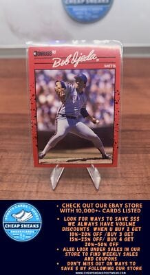 Cheap Sneaks Footwear/Sports Cards Baseball Card Bob Ojeda 1990 Donruss #117b New York Mets