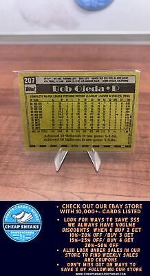 Cheap Sneaks Footwear/Sports Cards Baseball Card Bob Ojeda 1990 Topps #207 New York Mets
