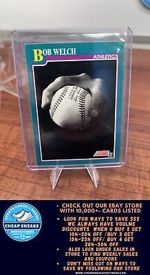 Cheap Sneaks Footwear/Sports Cards Baseball Card Bob Welch 1991 Score #568 Oakland Athletics