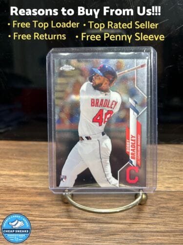 Cheap Sneaks Footwear/Sports Cards Baseball Card Bobby Bradley 2020 Topps Chrome Cleveland Guardians Baseball Card#3