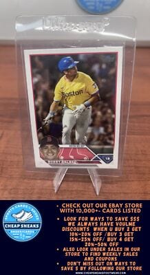 Cheap Sneaks Footwear/Sports Cards Baseball Card Bobby Dalbec 2023 Topps #390 Boston Red Sox