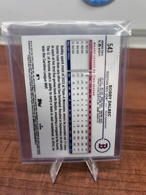 Cheap Sneaks Footwear/Sports Cards Baseball Card Bobby Dalbec 2024 Topps #543  Yellow parallel Red Sox