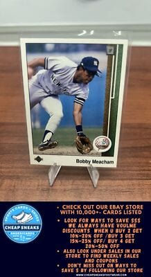 Cheap Sneaks Footwear/Sports Cards Baseball Card Bobby Meacham 1989 Upper Deck #77 New York Yankees