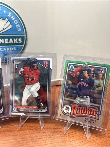 Cheap Sneaks Footwear/Sports Cards Baseball Card Boston Red Sox (4) Card 2024 Bowman Chrome Prospect Rafaela , Garcia,