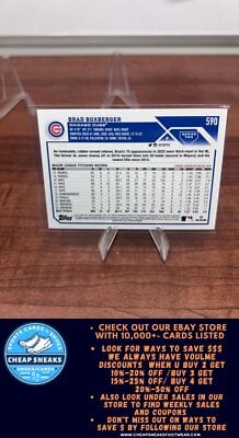 Cheap Sneaks Footwear/Sports Cards Baseball Card Brad Boxberger 2023 Topps #590 Chicago Cubs