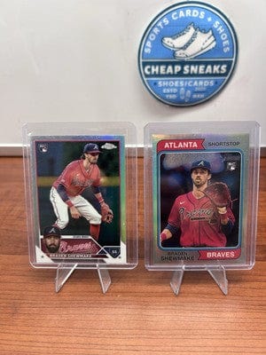 Cheap Sneaks Footwear/Sports Cards Baseball Card BRADEN SHEWMAKE (RC) 2023 Topps Heritage High Number CHROME REFRACTOR /374 #63