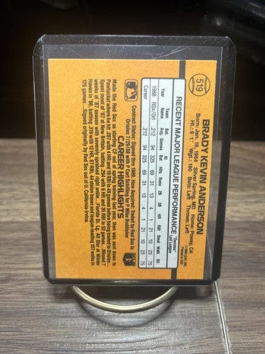 Cheap Sneaks Footwear/Sports Cards Baseball Card BRADY ANDERSON 1989 DONRUSS #519 BALTIMORE ORIOLES MINT ROOKIE CARD