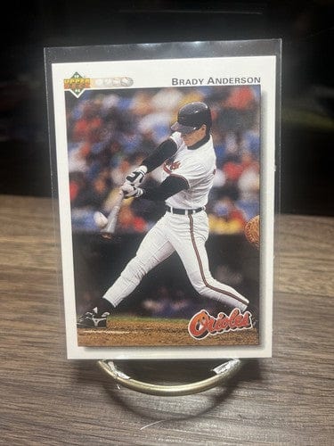 Cheap Sneaks Footwear/Sports Cards Baseball Card Brady Anderson 🔥 1992 Upper Deck #185 Baltimore Orioles NM-MT⚾️