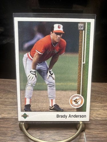 Cheap Sneaks Footwear/Sports Cards Baseball Card Brady Anderson RC Baltimore Orioles OF 1989 Upper Deck Card #408