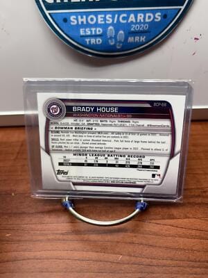 Cheap Sneaks Footwear/Sports Cards Baseball Card Brady House 2023 Bowman Chrome Prospects #BCP-68 Washington Nationals