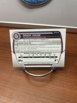 Cheap Sneaks Footwear/Sports Cards Baseball Card Brady House 2023 Bowman Chrome Prospects Lunar Glow Refractor #BCP-68