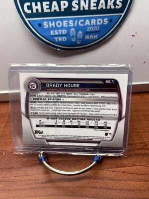 Cheap Sneaks Footwear/Sports Cards Baseball Card Brady House 2023 Bowman Draft Chrome #BDC-77 Nationals