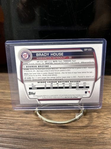 Cheap Sneaks Footwear/Sports Cards Baseball Card Brady House 2023 Bowman Prospect Washington Nationals Baseball Card #B
