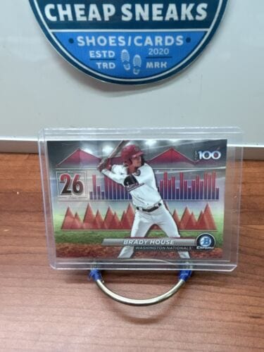Cheap Sneaks Footwear/Sports Cards Baseball Card Brady House 2024 Bowman Chrome Top 100 #BTP-26 Washington Nationals