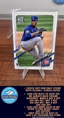 Cheap Sneaks Footwear/Sports Cards Baseball Card Brailyn Marquez (RC) 2021 Topps #404a Chicago Cubs