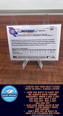 Cheap Sneaks Footwear/Sports Cards Baseball Card Brailyn Marquez (RC) 2021 Topps #404a Chicago Cubs