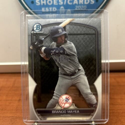 Cheap Sneaks Footwear/Sports Cards Baseball Card Brando Mayea 2023 Bowman Draft Chrome #BDC-66 New York Yankees