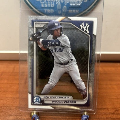 Cheap Sneaks Footwear/Sports Cards Baseball Card Brando Mayea 2024 Bowman BCP-84 Chrome Prospects New York Yankees Base