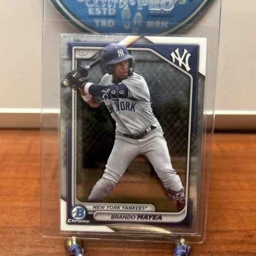 Cheap Sneaks Footwear/Sports Cards Baseball Card Brando Mayea 2024 Bowman BCP-84 Chrome Prospects New York Yankees Base