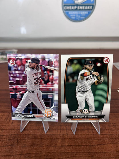 Cheap Sneaks Footwear/Sports Cards Baseball Card Brandon Crawford 2023 Bowman #50 San Francisco Giants