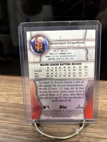 Cheap Sneaks Footwear/Sports Cards Baseball Card Brandon Crawford 2023 Bowman Platinum Ice Foil Parallel San Francisco