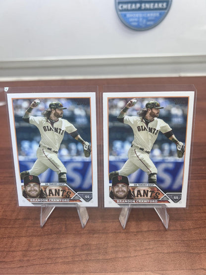 Cheap Sneaks Footwear/Sports Cards Baseball Card Brandon Crawford 2023 Topps #66 San Francisco Giants
