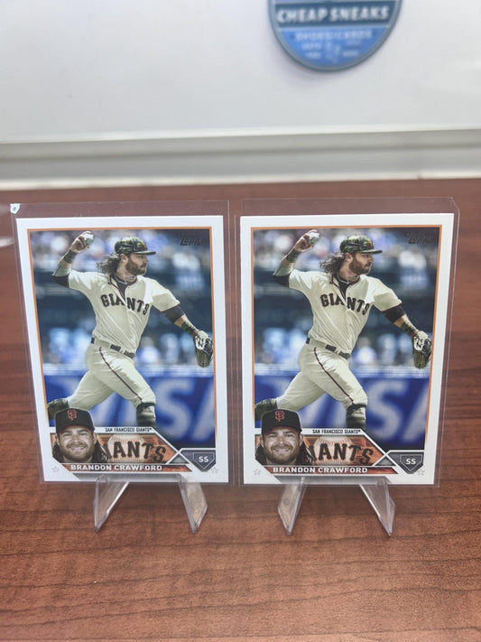 Cheap Sneaks Footwear/Sports Cards Baseball Card Brandon Crawford 2023 Topps #66 San Francisco Giants