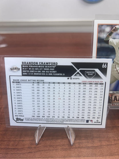 Cheap Sneaks Footwear/Sports Cards Baseball Card Brandon Crawford 2023 Topps #66 San Francisco Giants