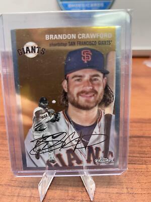 Cheap Sneaks Footwear/Sports Cards Baseball Card Brandon Crawford 2023 Topps Chrome Platinum Anniversary #353Giants