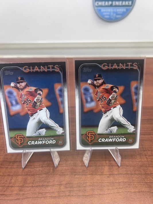 Cheap Sneaks Footwear/Sports Cards Baseball Card Brandon Crawford 2024 Topps #416 San Francisco Giants