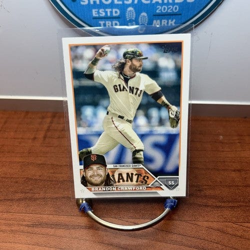 Cheap Sneaks Footwear/Sports Cards Baseball Card Brandon Crawford Lot(2) 2023 Topps Series One #66 X2 San Francisco Gia