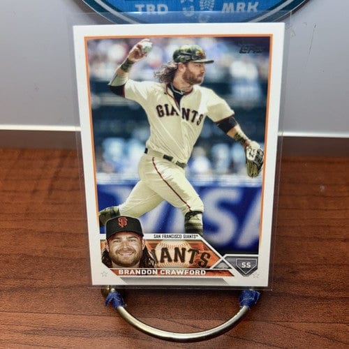Cheap Sneaks Footwear/Sports Cards Baseball Card Brandon Crawford Lot(2) 2023 Topps Series One #66 X2 San Francisco Gia