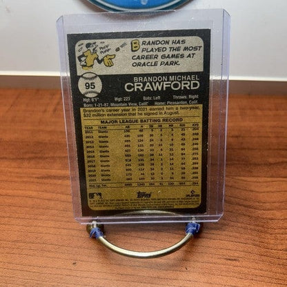 Cheap Sneaks Footwear/Sports Cards Baseball Card Brandon Crawford Lot (3) 2023 Topps Chrome #195+23 Topps #66+22 Herita