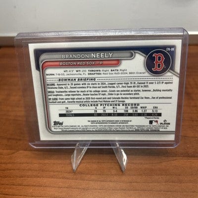 Cheap Sneaks Footwear/Sports Cards Baseball Card BRANDON NEELY 2024 BOWMAN CHROME PROSPECT RED SOX AUTO 1ST A