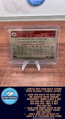 Cheap Sneaks Footwear/Sports Cards Baseball Card Brandon Nimmo 2021 Topps Chrome Platinum Anniversary #126 New York Met