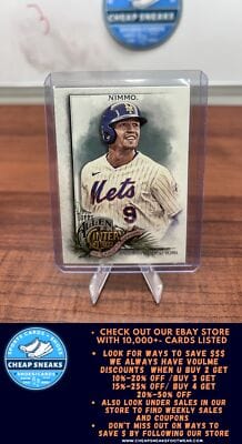 Cheap Sneaks Footwear/Sports Cards Baseball Card Brandon Nimmo 2022 Topps Allen & Ginter #330 New York Mets