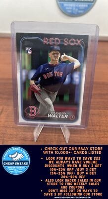 Cheap Sneaks Footwear/Sports Cards Baseball Card Brandon Walter RC 2024 Topps #193 Boston Red Sox
