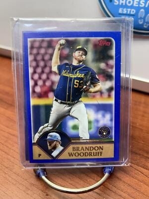 Cheap Sneaks Footwear/Sports Cards Baseball Card Brandon Woodruff 2023 Topps Archives #251 Milwaukee Brewers
