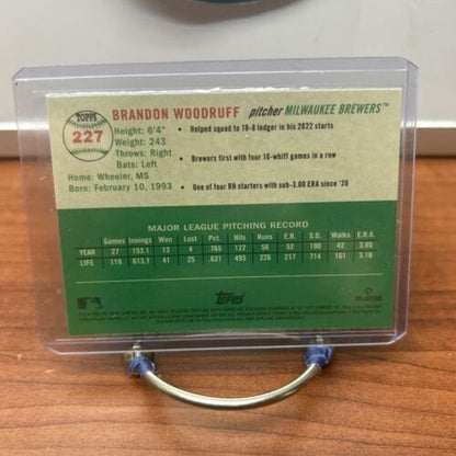 Cheap Sneaks Footwear/Sports Cards Baseball Card Brandon Woodruff 2023 Topps Chrome Platinum Anniversary Milwaukee Brew