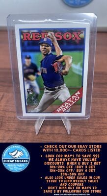 Cheap Sneaks Footwear/Sports Cards Baseball Card Brayan Bello 2023 Topps 1988 Topps Baseball 35th Anniversary #T88-24