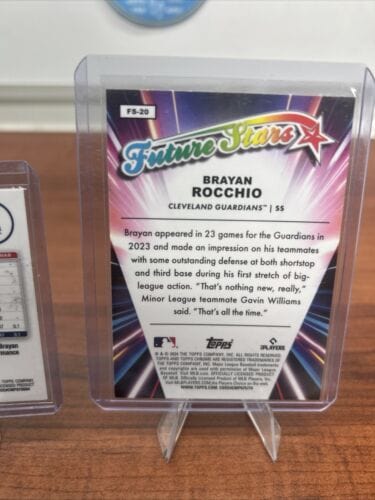 Cheap Sneaks Footwear/Sports Cards Baseball Card Brayan Rocchio 2024 Topps Chrome Future Stars #FS-20, 24 Topps Chorme