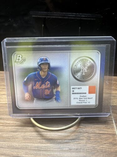 Cheap Sneaks Footwear/Sports Cards Baseball Card Brett Baty 2022 Bowman Platinum #MM-2 "Minted In Merit"  METS
