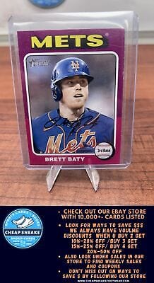 Cheap Sneaks Footwear/Sports Cards Baseball Card Brett Baty 2024 Topps Heritage #219 New York Mets
