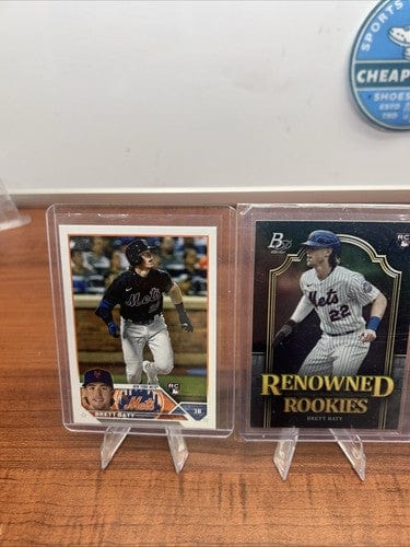 Cheap Sneaks Footwear/Sports Cards Baseball Card Brett Baty New York Mets RC Lot 2023 Topps Chole Cosmic 23 Bowman Ioni
